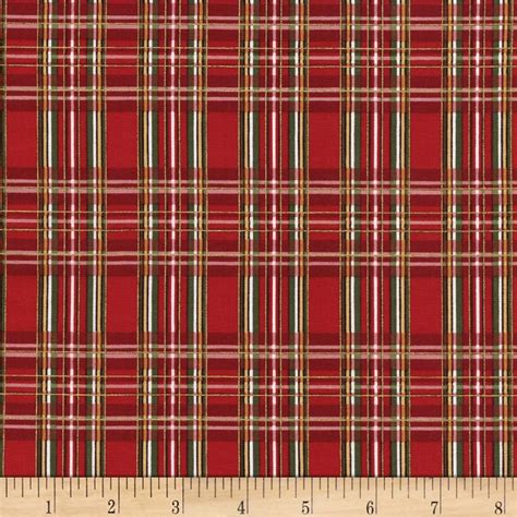 christmas metallic plaid fabric|where to buy christmas fabric.